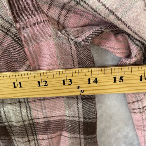 Sangtree Flannel Shirt Boys Pink 8-10 or 12-14 Plaid Long Sleeve Button Down - Picture 4 of 14