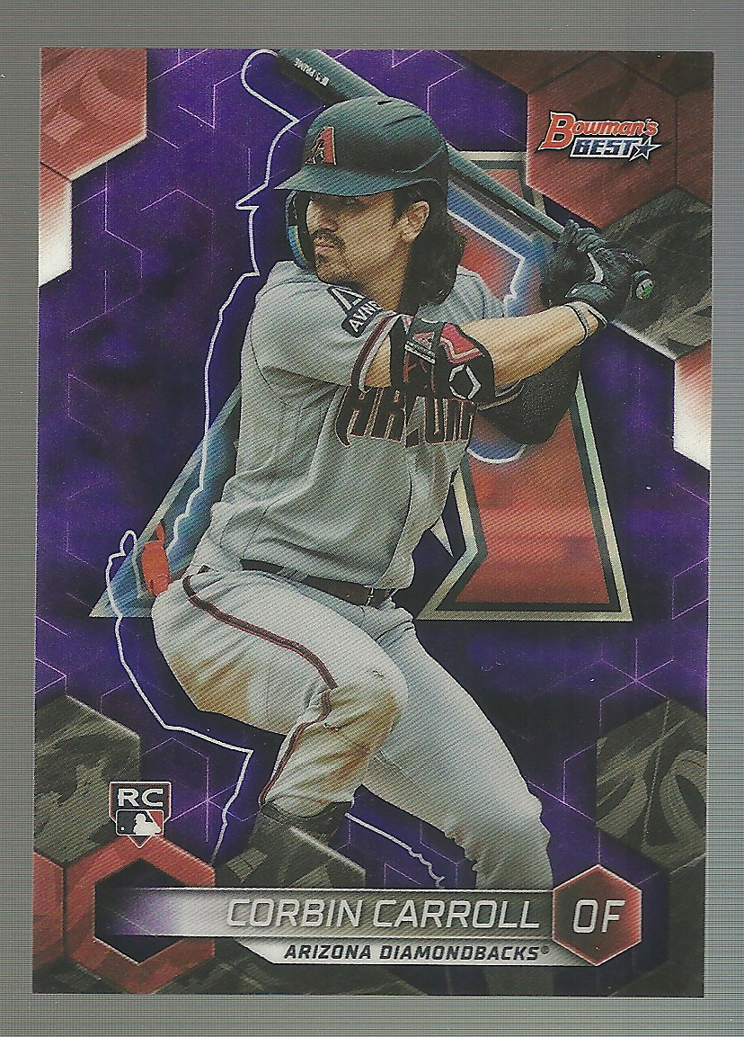 69/250 - Corbin Carroll 2023 Bowman's Best #20 Purple Refractor (RC)