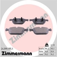 Zimmermann BremsbeläGe Bremsbelegsatz Vorne FüR Volvo XC90 I XC60
