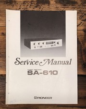Pioneer SA-610 Amplifier Service Manual Original