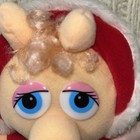 Vintage 1987 Baby Miss Piggy Plush Doll Henson Muppets Christmas Outfit — photo 2