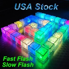 LED Ice Cubes for Drinks Glowing Flash Light for Christams Decor Bar Wine Glass