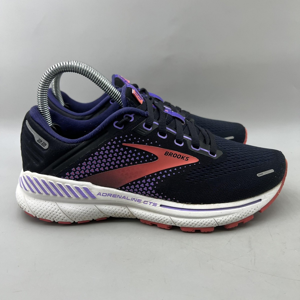 Size Brooks Adrenaline GTS 22 Wide Black Red W for sale online