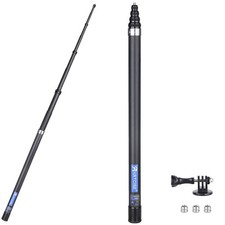 3M/118 Extension Pole Carbon Fiber Invisible Selfie Stick Camera Extension Rod