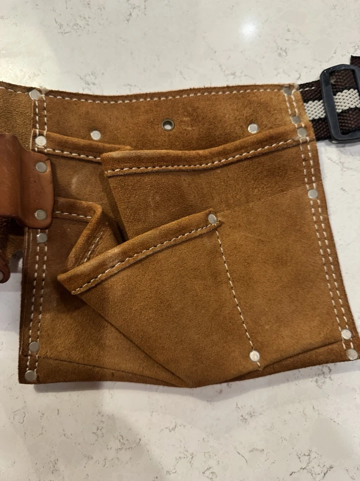 Nicholas Tool Belt 493X Work Gear Split Top Grain Cowhide Leather Made in USA - Image 4 of 4