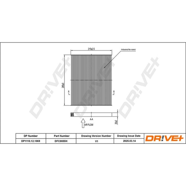 Dr!Ve+ Allergiker Innenraumfilter Passend FüR Abarth Grande Punto Alfa Mito Citr-image