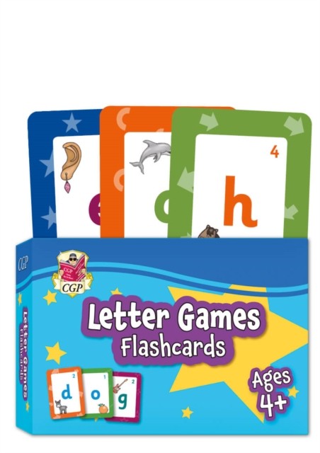 Letter Games Flashcards for Ages 4+ by CGP Books (Hardback Book)