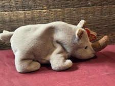 TY Beanie Babies SPIKE The Rhino Rhinosceros Plush Animal Toy