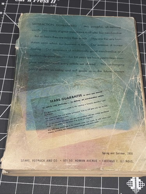 #ad Vintage Original 1950 Sears Roebuck amp; Co. Spring Summer Full Catalog $40.00
