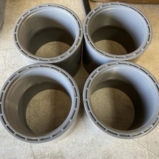 Lot of 4 3" CPVC Slip x Slip Female Socket Adapter Pipe Fittings, Sch 80