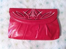 Custom Pinstripe hand painted vintage clutch style purse
