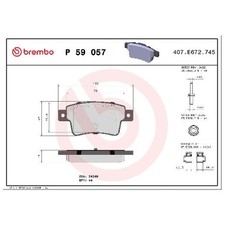 Satz Bremsbeläge Bremsklötze hinten für Opel Corsa D S07 id98026