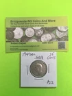 1947ML Canadian Silver Quarter [25c] King George VI. AG  NICE COIN