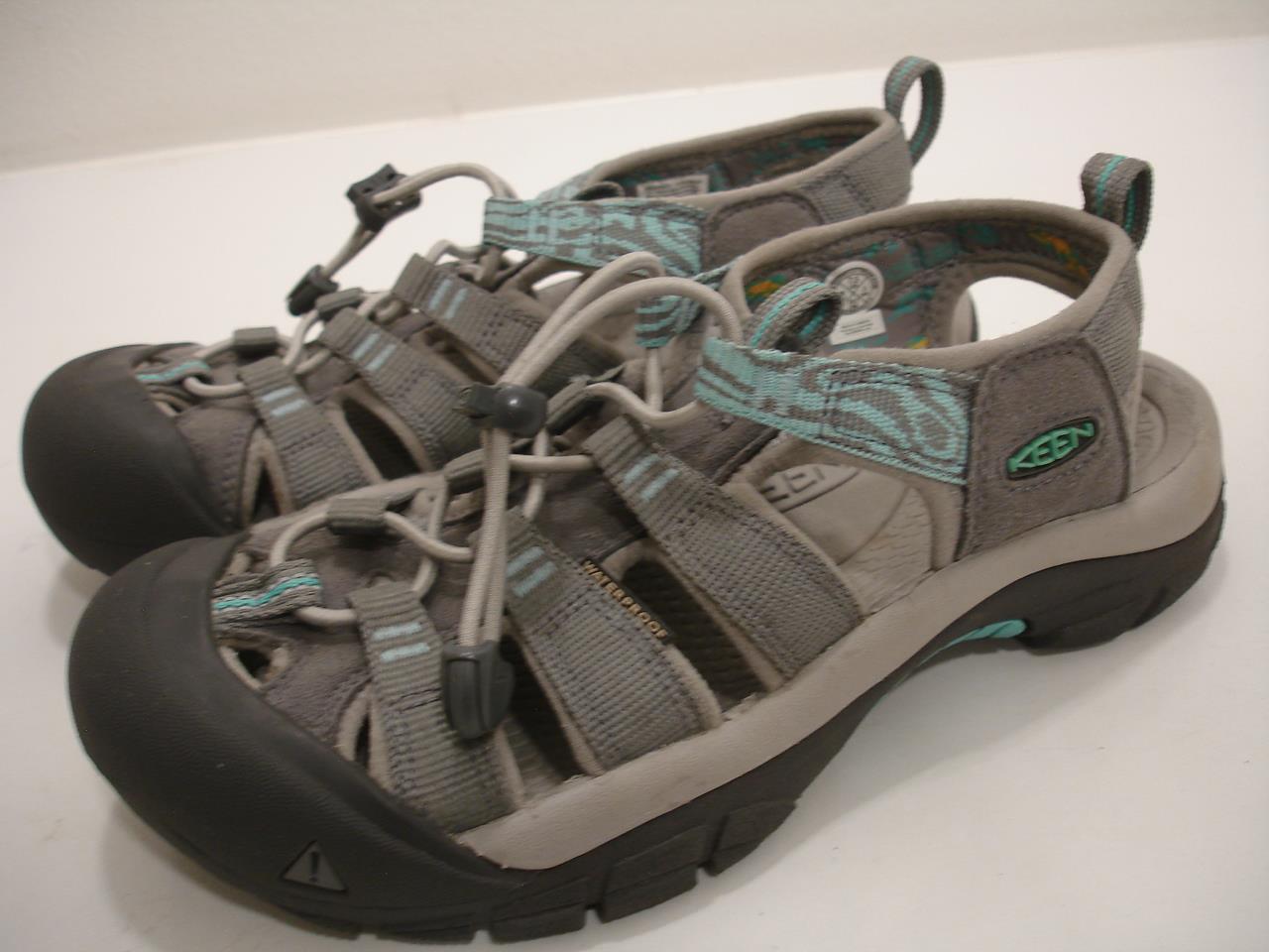Sandali impermeabili donna taglia 7 5 M Keen Newport H2 grigio acciaio blu scarpe da acqua