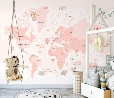 3D Ocean Map ZHUA9852 Wallpaper Wall Murals Removable Self-adhesive Ann 24