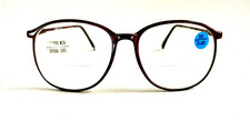 NWT Vintage 90's Carbon Fiber School Boy BiFocal Reading Glass 3.50 S.Burgundy 