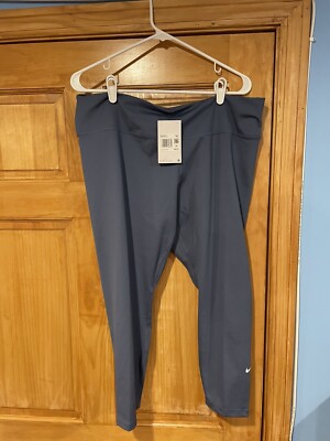 Nike One Mid-Rise Crop Leggings Dri-Fit DD0247 491 Women's