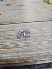 Sterling Silver CZ Stud Earrings