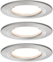 Paulmann Ebl Set Nova Coin Rund Starr Led 3X6,5W 2700K 230V Eisen Geb/Alu