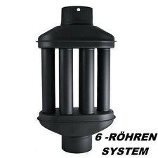 6 Rohre Heissluftwärmetauscher 130mm Warmlufttauscher Pelletofen Kaminrohr