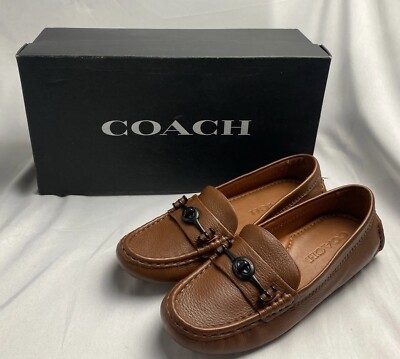 Coach Women s Crosby Leather Driver Size 5B. Color Saddle NIB G1204