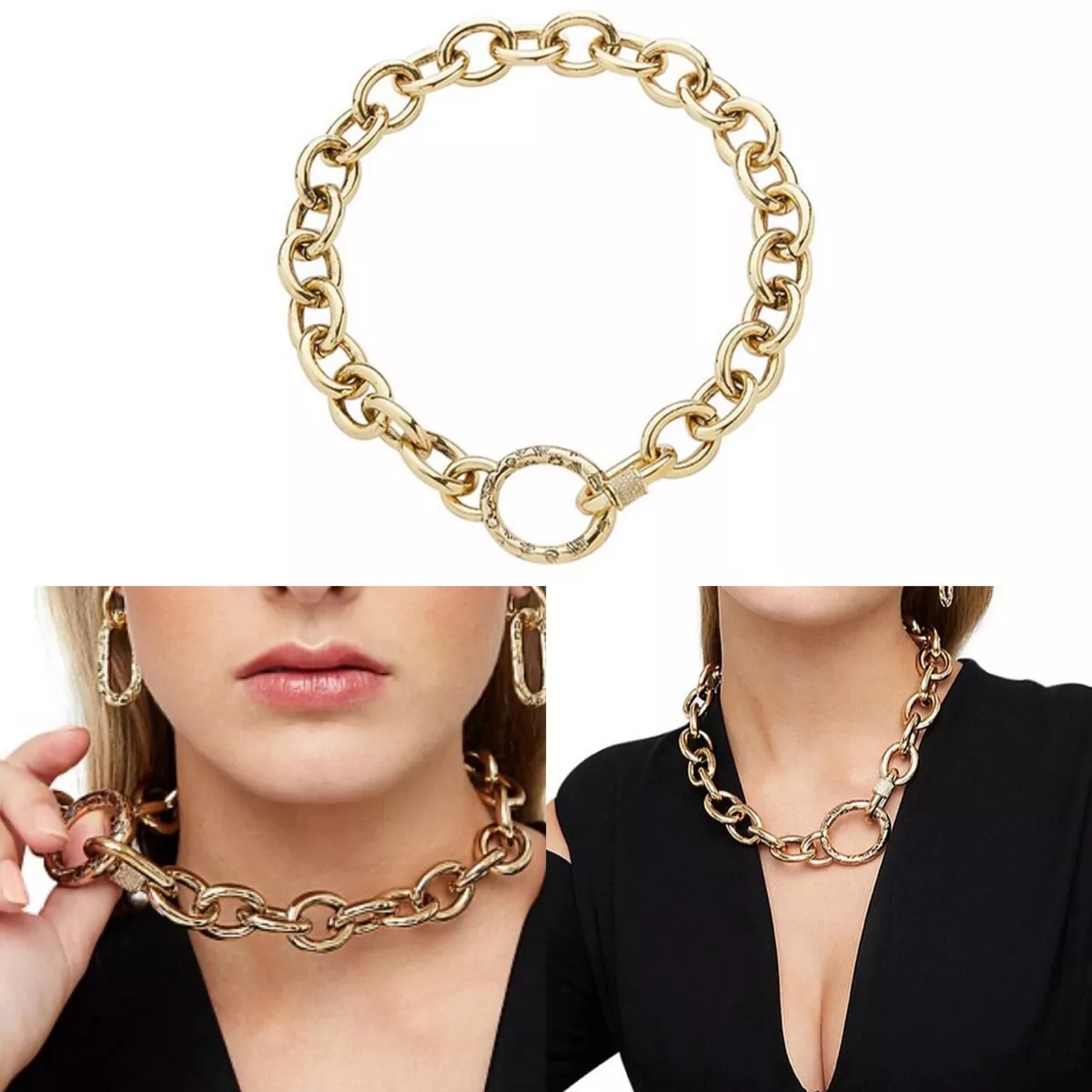 Neck tight discount necklace gold