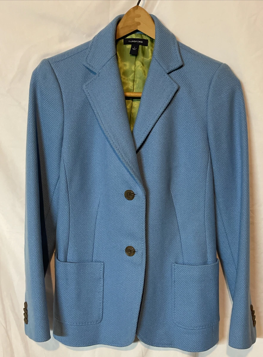 Lands end blue online blazer
