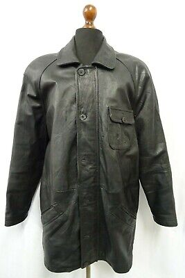 Men's Vintage 1990'S Daniel Hechter Reefer Leather Jacket 54R