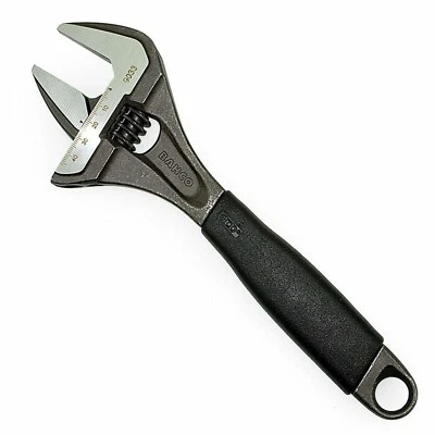 Bahco 9033 ERGO 10″ 250mm Extra Wide Jaw Adjustable Wrench Opens To 46.5mm - Image 1 of 4