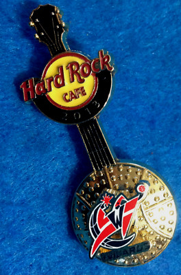 WASHINGTON WIZARDS NBA BASKETBALL 3D BALL LOGO GUITAR 2013 Hard Rock Cafe PIN LE