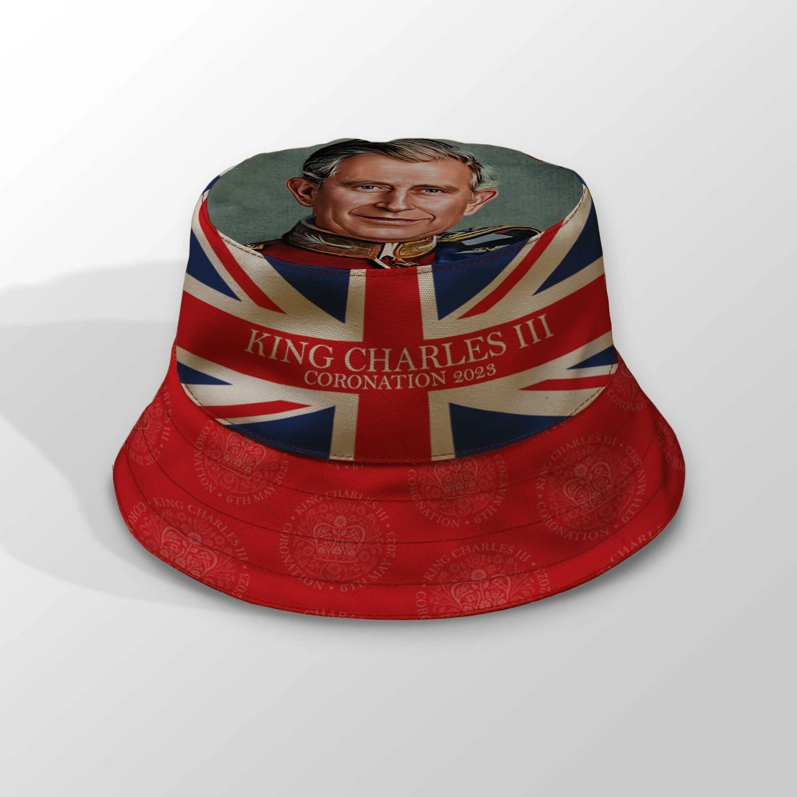 King Charles - Commemorative - Bucket Hat Fashion Sun Cap Packable Unisex
