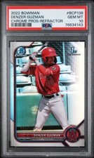 2022 Bowman Chrome Prospects Denzer Guzman #BCP-138 Refractor /499 PSA 10