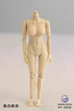 HENG TOYS 1:12 HY-005E Large Bust Pale Skin 6inch PVC Female Action Figure Body