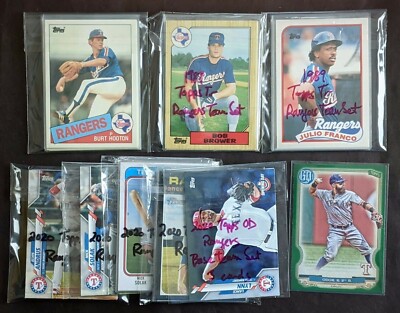 1976-2022 Texas Rangers Team Sets & Lots - Topps Hostess Upper Deck Fleer & More