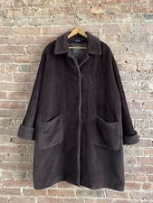 Cinzia Rocca Womens Top Coat, Sz Large/xl, Brown Baby Alpaca, Piacenza Italy