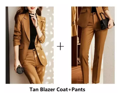 Women Formal Business Suits Professional High Quality Trousers Set Pantsuits - Picture 8 of 32