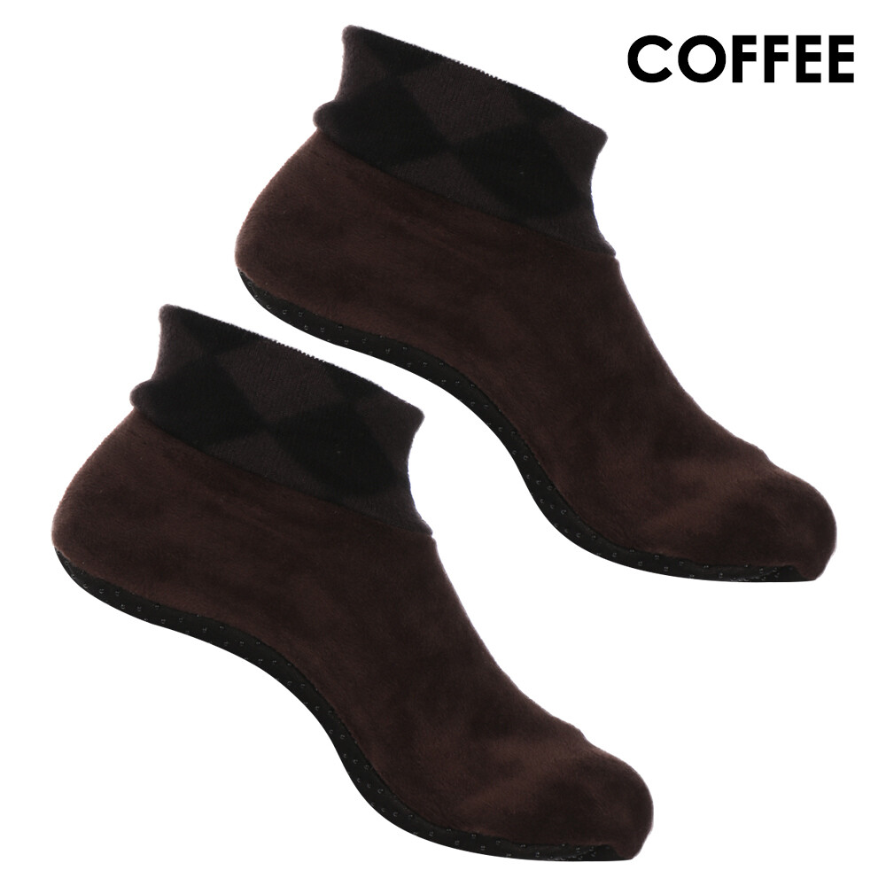 Unisex Winter Warm Home Soft Fleece Thick Bed Sock Non Slip Slipper
