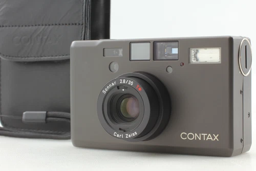 Cla'd [MINT w/Case] Contax T3 Titan Black Single Teeth 35mm Film Camera JAPAN