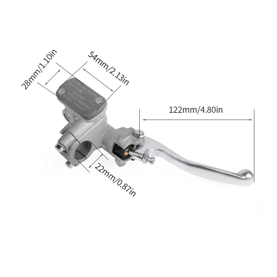 Palanca de freno de cilindro maestro de freno de manija delantera para HONDA XR 250R 400R 600R 650R Foto 2 de 4