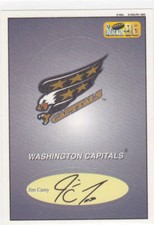 1995-96 Bashan Imperial Hockey Sticker Die Cut Logo #128 Washington Capitals 