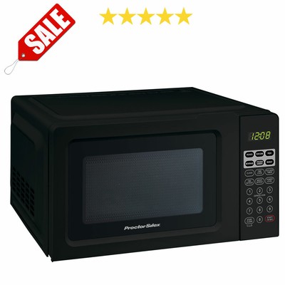Black Digital Countertop Microwave Oven Dorm Room Office 700w