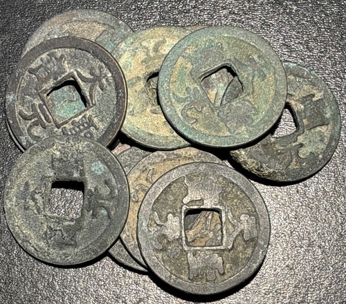 Moneta antica 1023-1031 d.C. Cina 天 寶 禧 通 Tian Zheng Tong Bao imperatore Ren Zong - Foto 1 di 3