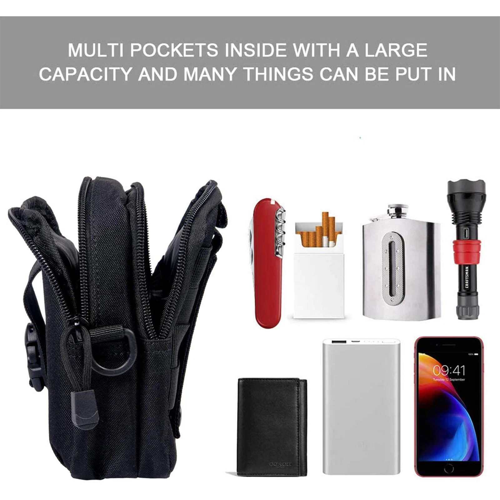 COPERNI Cintura in vita marsupio sport corsa Molle Pack custodia cellulare custodia borsetta