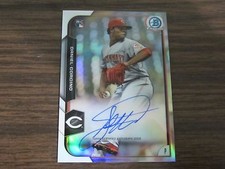 2015 Bowman Chrome BCAR-DC Daniel Corcino Autographed Card (B101 Cincinnati Reds