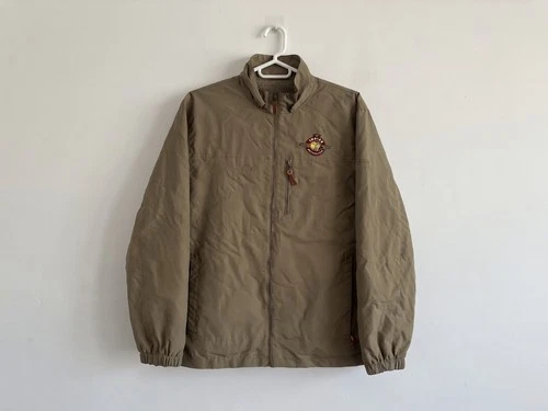 Indian Motorcycle Riders Group Jacket Outdoor Waterproof Size XL Beige Vintage image 2