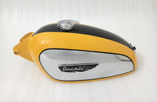 Ducati 350cc Scrambler serbatoio carburante alluminio verniciato + tappo serbatoio ed emblema