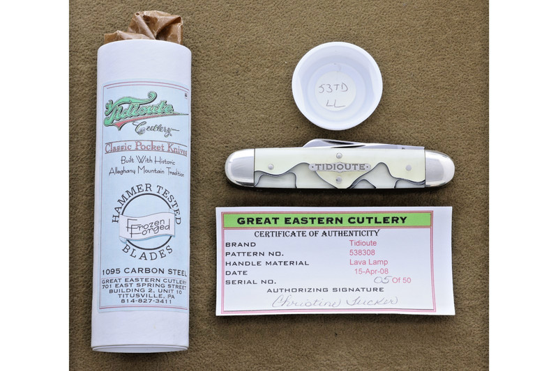 GEC, Tidioute Cutlery 538308 Cuban Stockman knife. Lava Lamp!