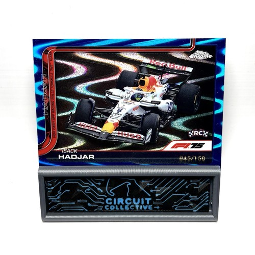 2025 Topps Chrome Formula 1 F1 Isack Hadjar RC Blue RayWave /150 #84