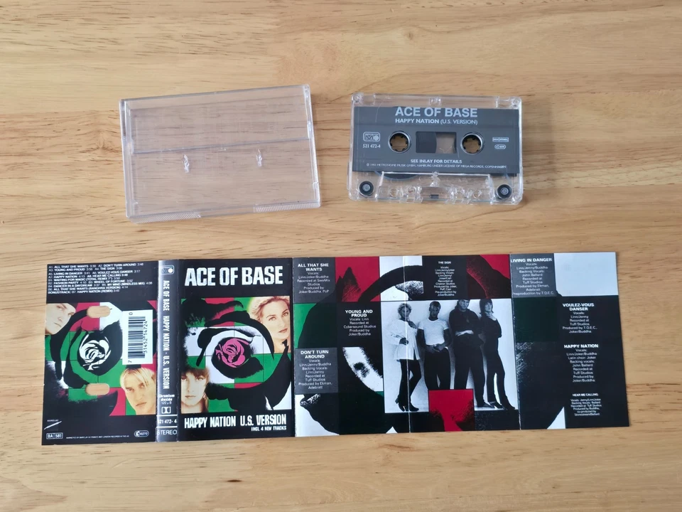 Ace Of Base - Happy Nation U. S. Version - Cassette Tape Album - 1993 Metronome. - Image 2 of 4