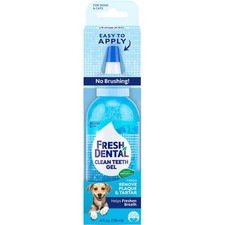 Fresh Dental Dog Toothpaste for Teeth Cleaning, Breath 4-Ounce, Clear